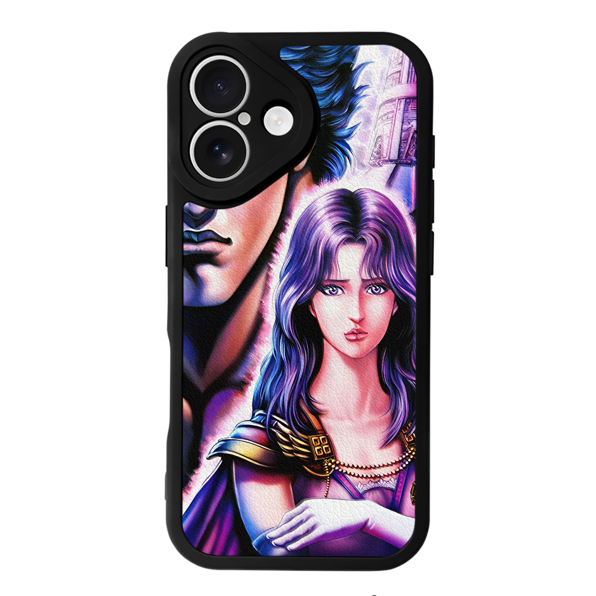 （画像用） 北斗の拳 Fist of the North Star 【iPhone 16シリーズ対応】シリコンスマホケース（レザー調） 材質：シリコン